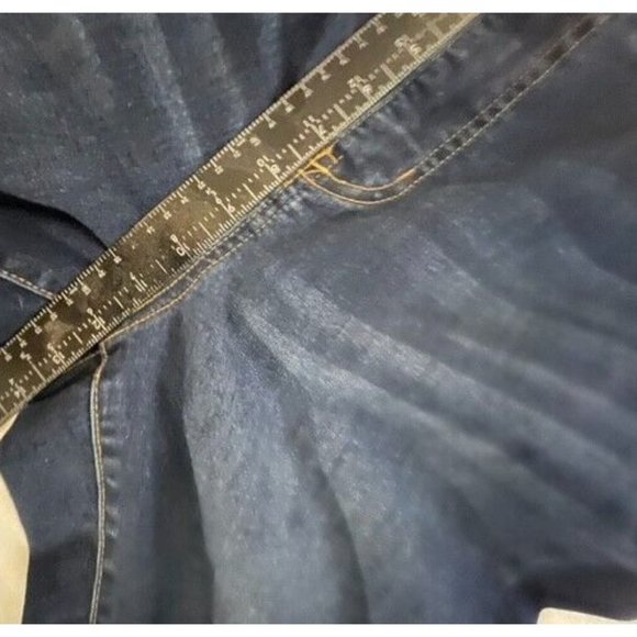 Jeans Stretchy Mid-Rise Straight Cut Size 12Fashion To Figure Perfect Condition - Picture 16 of 16